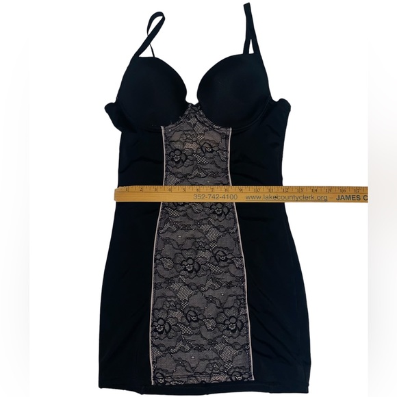 FIT Figure Improving Technology Black Retro Pin-Up Shaper Slip Women's Sz Small - Picture 13 of 15